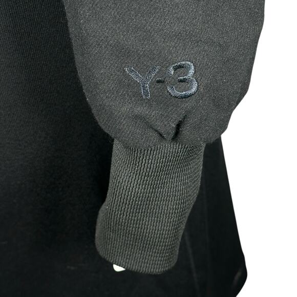 Adidas Yohji Yamamoto Bomber Jacket Womens Medium Black Wool Blend 2 Way Zipper - Picture 4 of 11